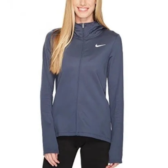 Nike Women’s Therma Core Warm Full Zip Hoodie Blue Size Medium - Picture 11 of 11